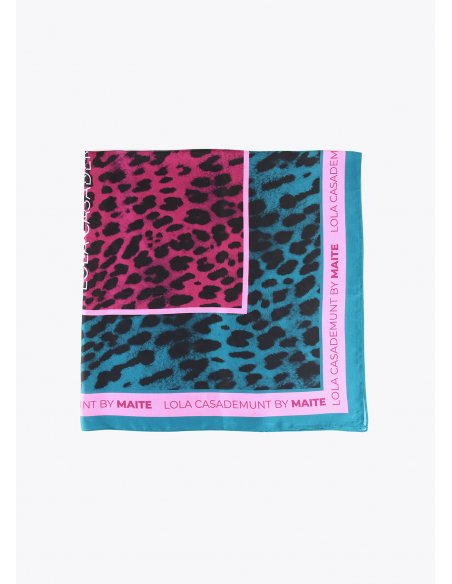 Foulard à imprimé animal bicolore Lola Casademunt