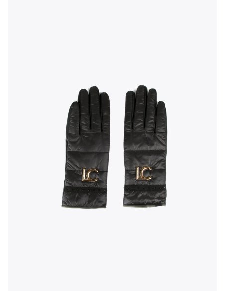 Gants matelassés avec logo et pierres Lola Casademunt
