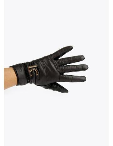 Gants matelassés avec logo et pierres Lola Casademunt