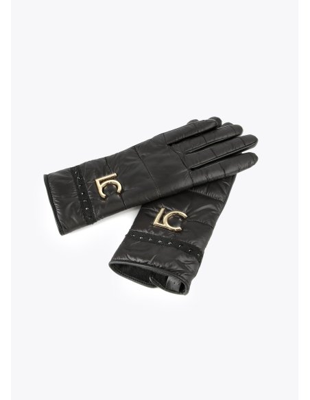 Gants matelassés avec logo et pierres Lola Casademunt