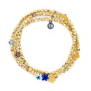 BRACELET-COLLIER 2 en 1 (3 TOURS F GOLD GOLD MILLEFIORI)-5