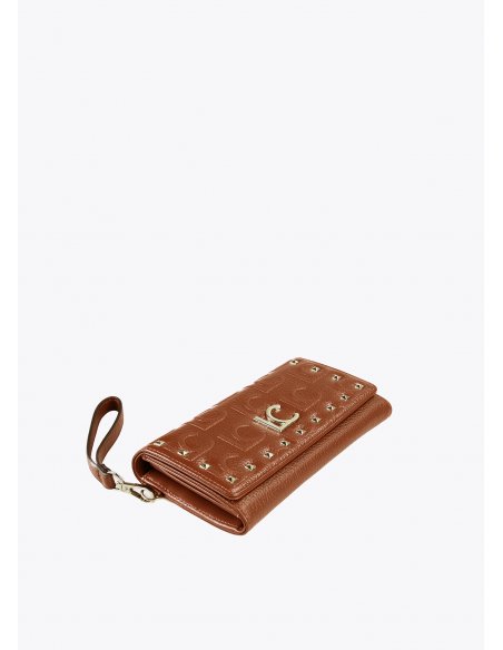 Grand portefeuille LC petits clous camel Lola Casademunt
