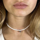 BRACELET-COLLIER 2 en 1 (2 TOURS ADO ET F BLANC HAI)-1