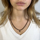 BRACELET-COLLIER 2 en 1 (3 TOURS F CHOCOLAT HAI GOLD)-5