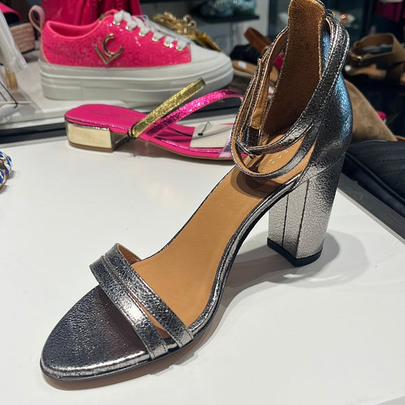 SANDALES 853 CUIR CRAQUELE ARGENT