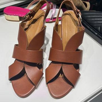 SANDALES 55 CUIR COGNAC