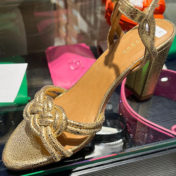 SANDALES 111 CUIR CRAQUELE GOLD