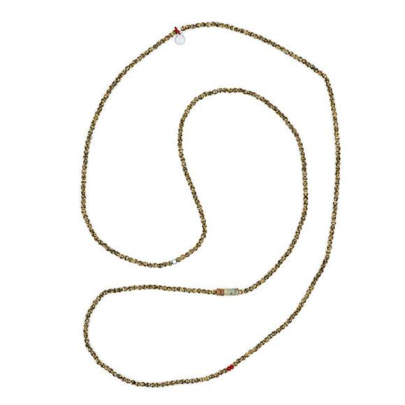 BRACELET-COLLIER 2 en 1 (6 TOURS F CARAMEL JOANNA)