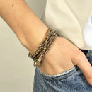 BRACELET-COLLIER 2 en 1 (6 TOURS F CARAMEL JOANNA)-5