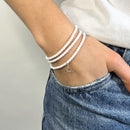 BRACELET-COLLIER 2 en 1 (3 TOURS F BLANC MAGUEN GOLD)-4