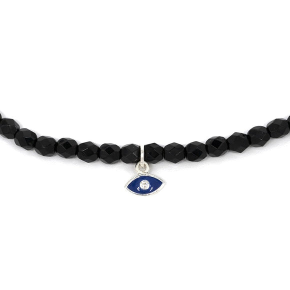 BRACELET-COLLIER 2 EN 1 (2 TOURS ADO ET F NOIR MATAKI)