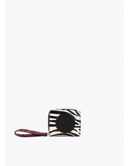 Petit portefeuille Lola imprimé zèbre