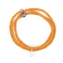 BRACELET-COLLIER 2 en 1 (3 TOURS F ORANGE MADONE)-1