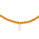 BRACELET-COLLIER 2 en 1 (3 TOURS F ORANGE MADONE)-2