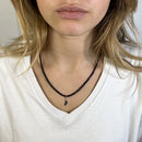 BRACELET-COLLIER 2 en 1 (3 TOURS F NOIR MAT PLUME NEW)-4