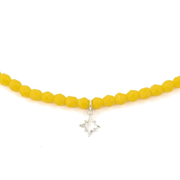 BRACELET-COLLIER 2 en 1 (2 TOURS ADO ET F JAUNE POLAIRE)