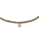 BRACELET-COLLIER 2 en 1 (3 TOURS F CARAMEL SHAMAN)-2