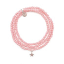 BRACELET-COLLIER 2 en 1 (3 TOURS F ROSE STAR)-1