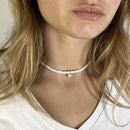 BRACELET-COLLIER 2 en 1 (2 TOURS ADO ET F BLANC STARDUST GOLD)-1