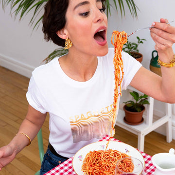 T-Shirt Blanc Spaghetti Gold FAUBOURG 54