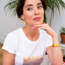 T-Shirt Blanc Spaghetti Gold FAUBOURG 54-4