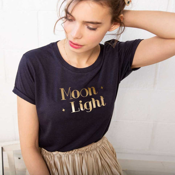 T-Shirt Bleu Moon Light FAUBOURG 54