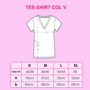 T-Shirt Noir Col V L'Amour au Hasard FAUBOURG 54-4