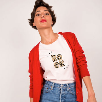T-Shirt Rock Léopard Rose FAUBOURG 54