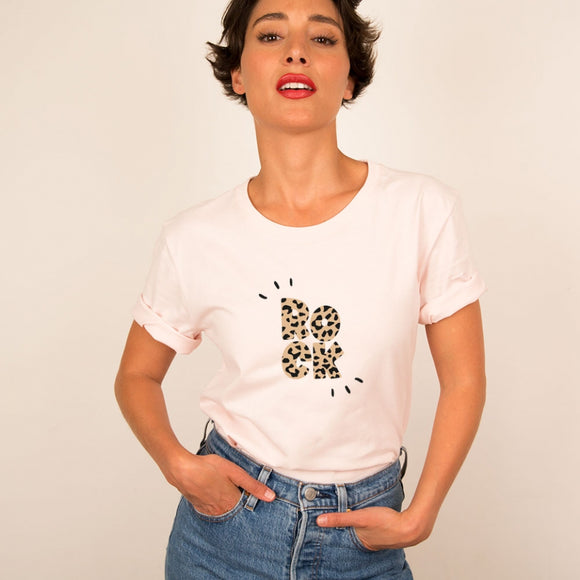 T-Shirt Rock Léopard Rose FAUBOURG 54