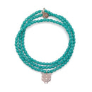 BRACELET-COLLIER 2 en 1 (3 TOURS F TURQUOISE PERSIAN TIGRE)-5