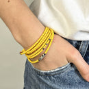 BRACELET-COLLIER 2 en 1 (6 TOURS F JAUNE VIR)-1