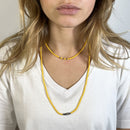 BRACELET-COLLIER 2 en 1 (6 TOURS F JAUNE VIR)-4