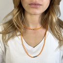 BRACELET-COLLIER 2 en 1 (6 TOURS F ORANGE VIR)-2